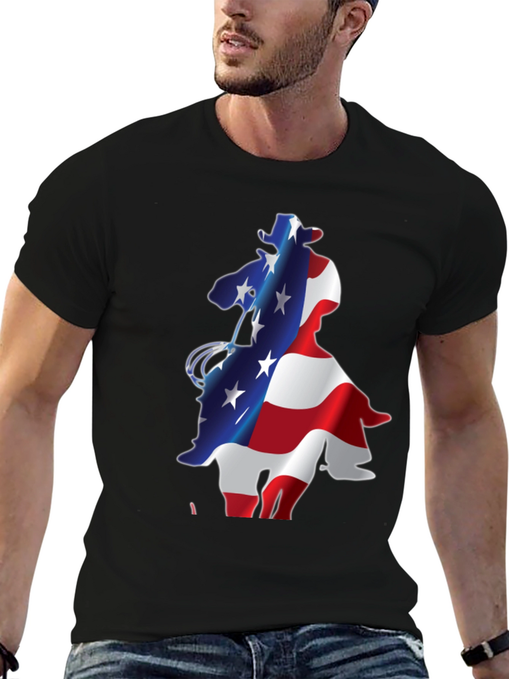 American Cowboy Graphic T-Shirt