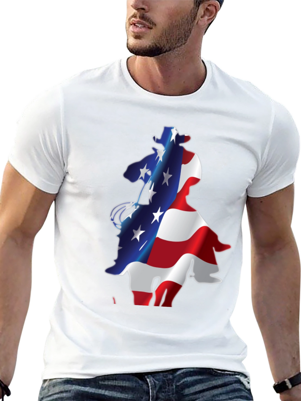 American Cowboy Graphic T-Shirt