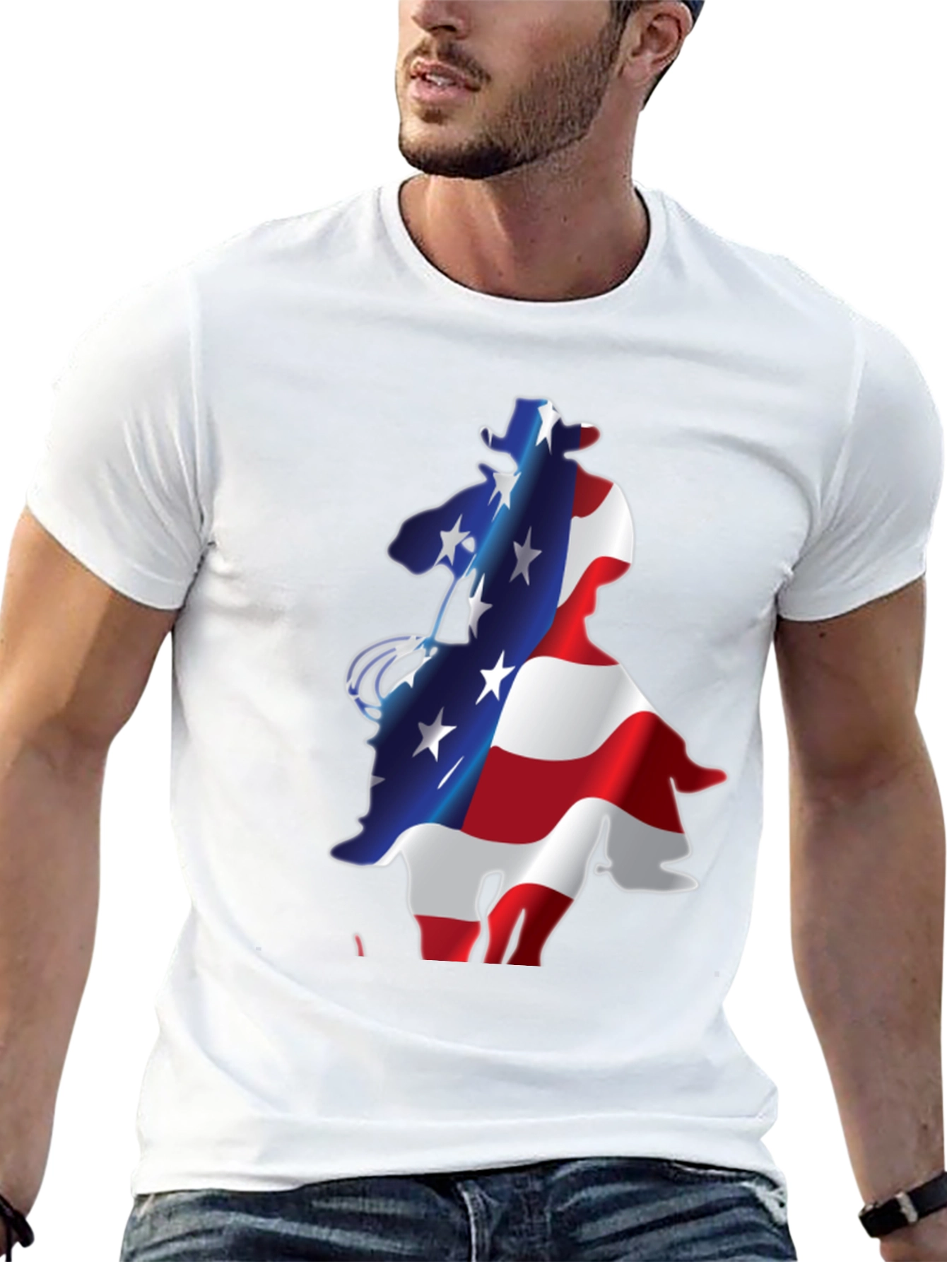 American Cowboy Graphic T-Shirt