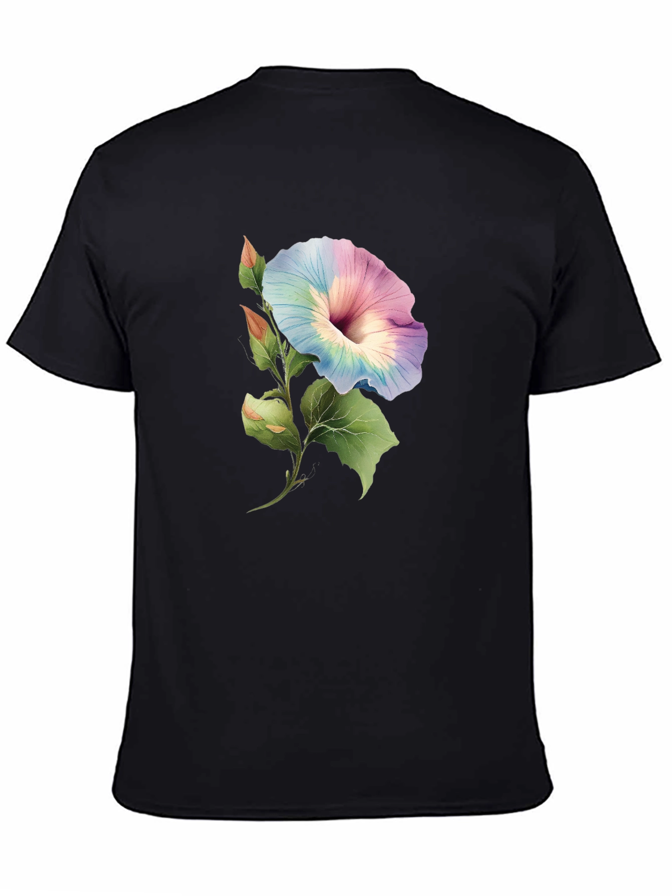 Floral Watercolor Graphic Tee - Modern Botanical Design