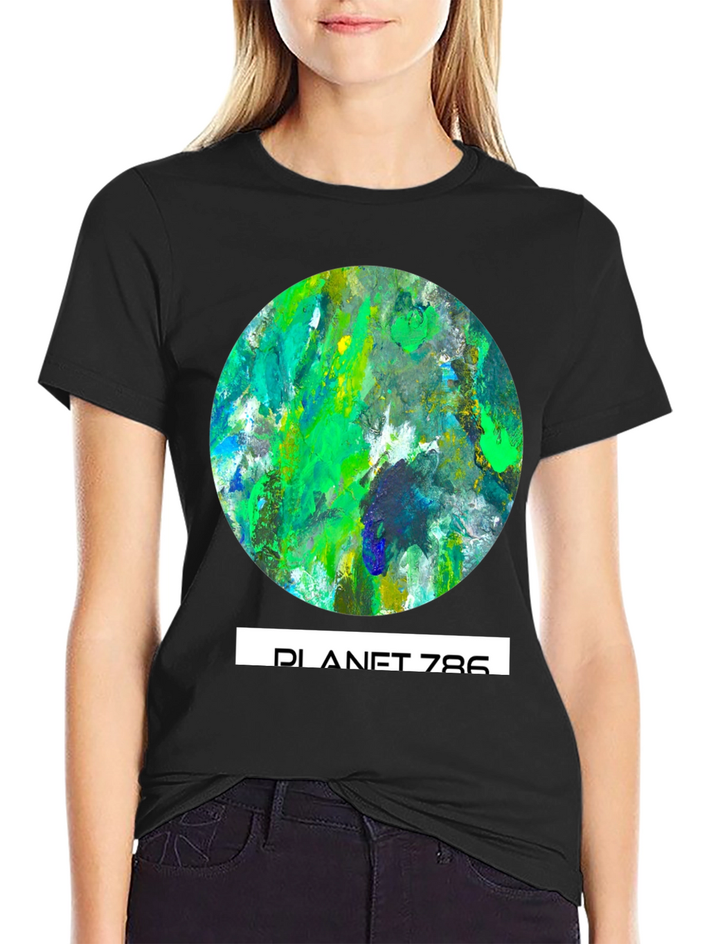 Planet 786 Graphic Tee - Abstract Earth T-Shirt