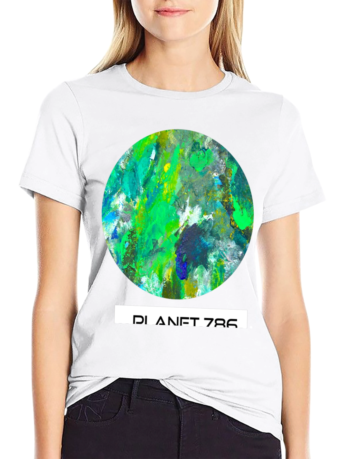 Planet 786 Graphic Tee - Abstract Earth T-Shirt