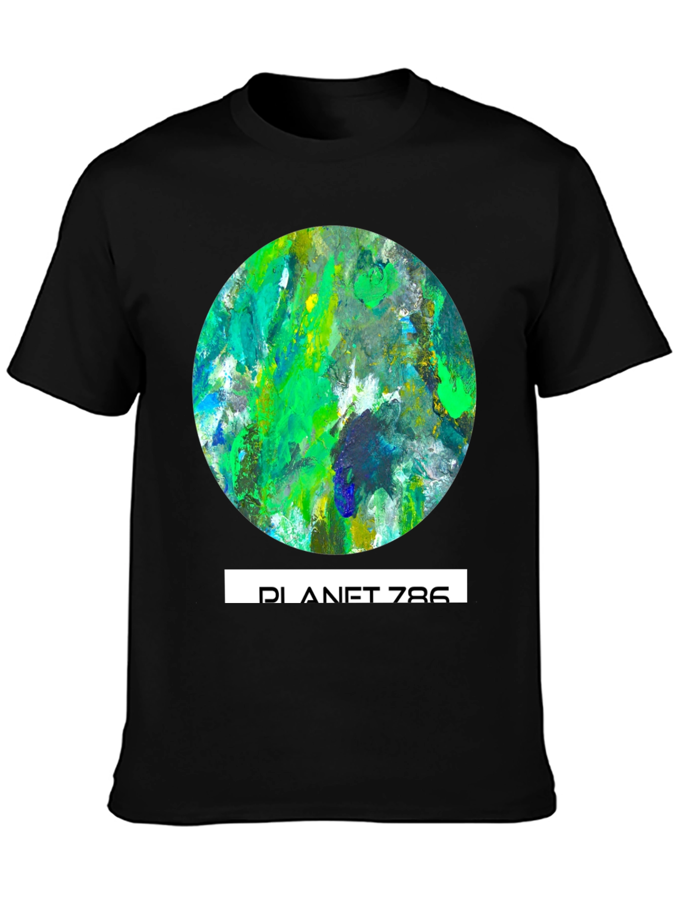 Planet 786 Graphic Tee - Abstract Earth T-Shirt