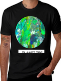 Planet 786 Graphic Tee - Abstract Earth T-Shirt