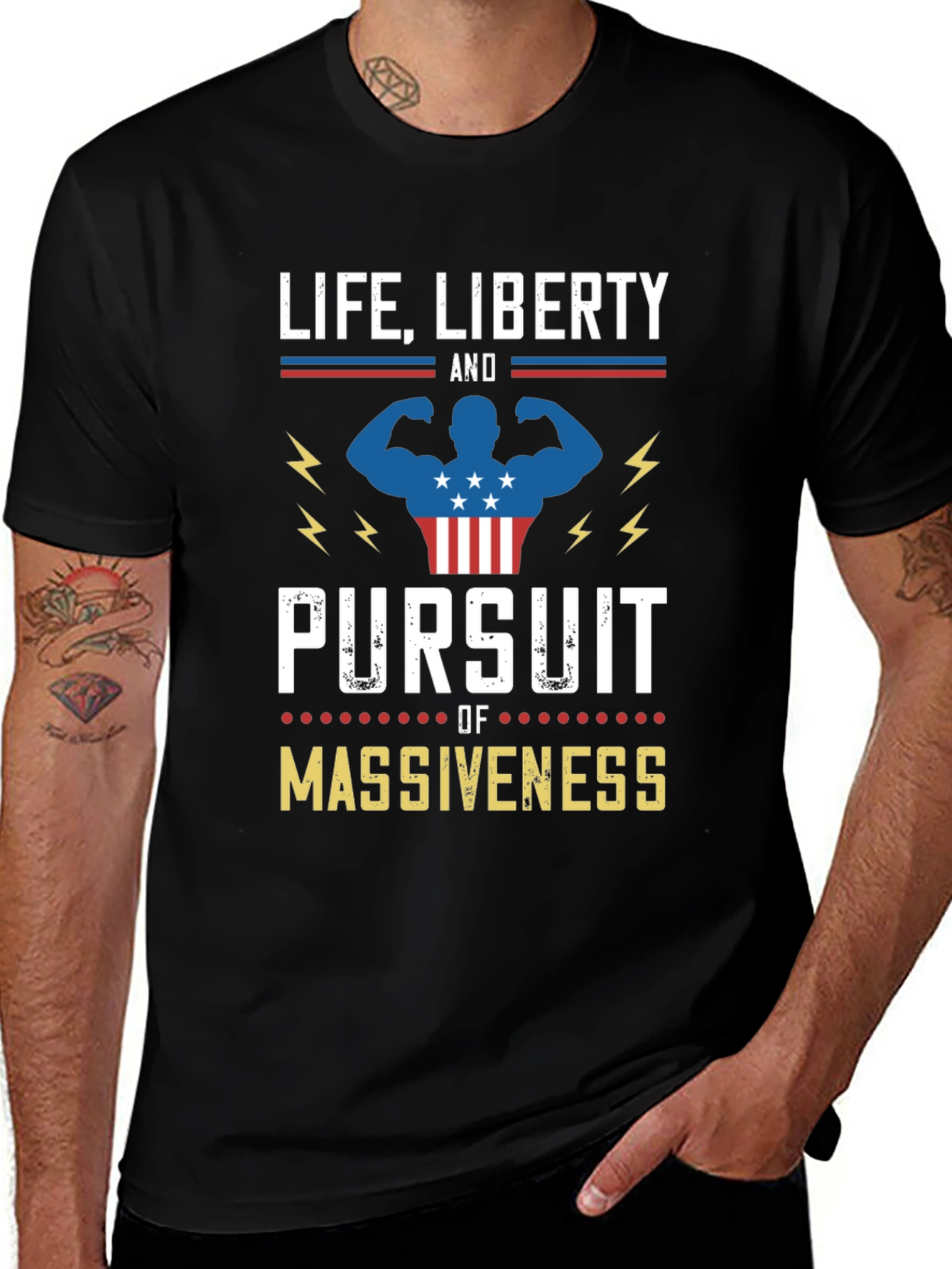 Life Liberty Pursuit of Massiveness Graphic T-Shirt