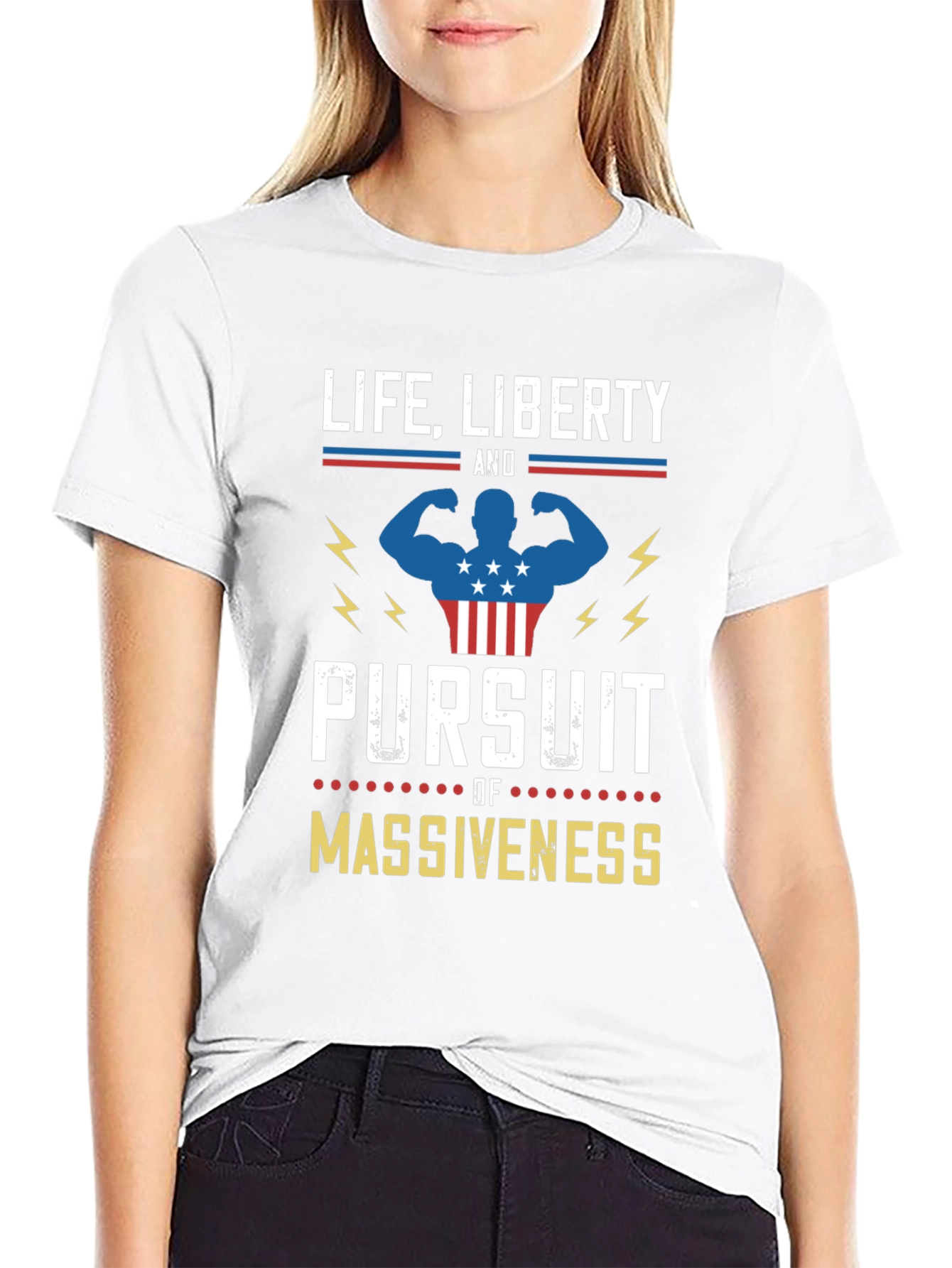 Life Liberty Pursuit of Massiveness Graphic T-Shirt