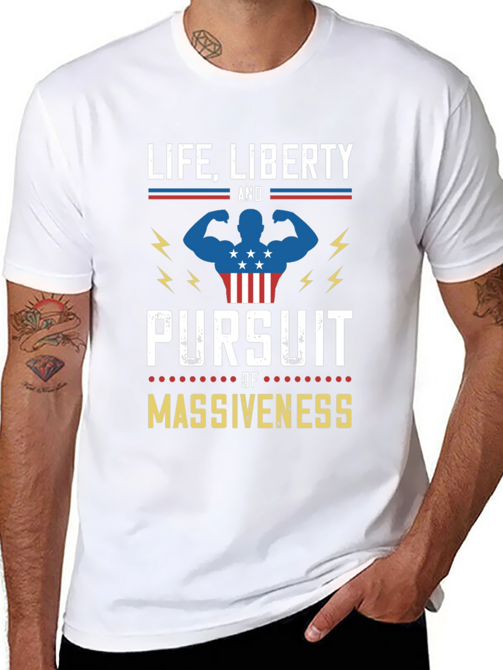 Life Liberty Pursuit of Massiveness Graphic T-Shirt
