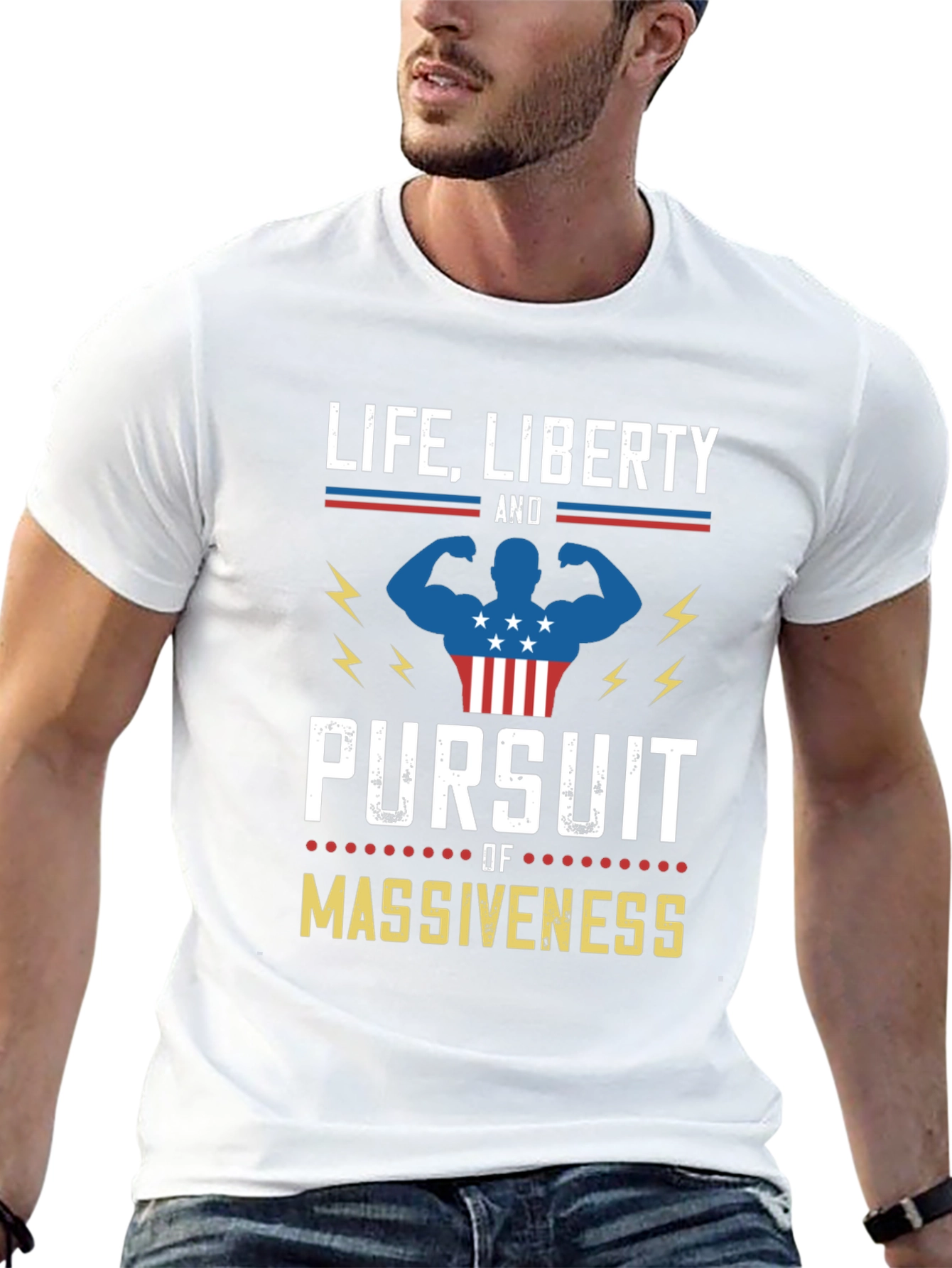 Life Liberty Pursuit of Massiveness Graphic T-Shirt
