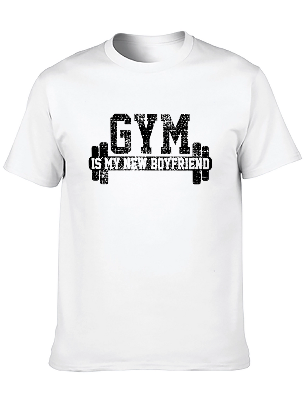 Gym is My New Boyfriend Black Graphic Tee