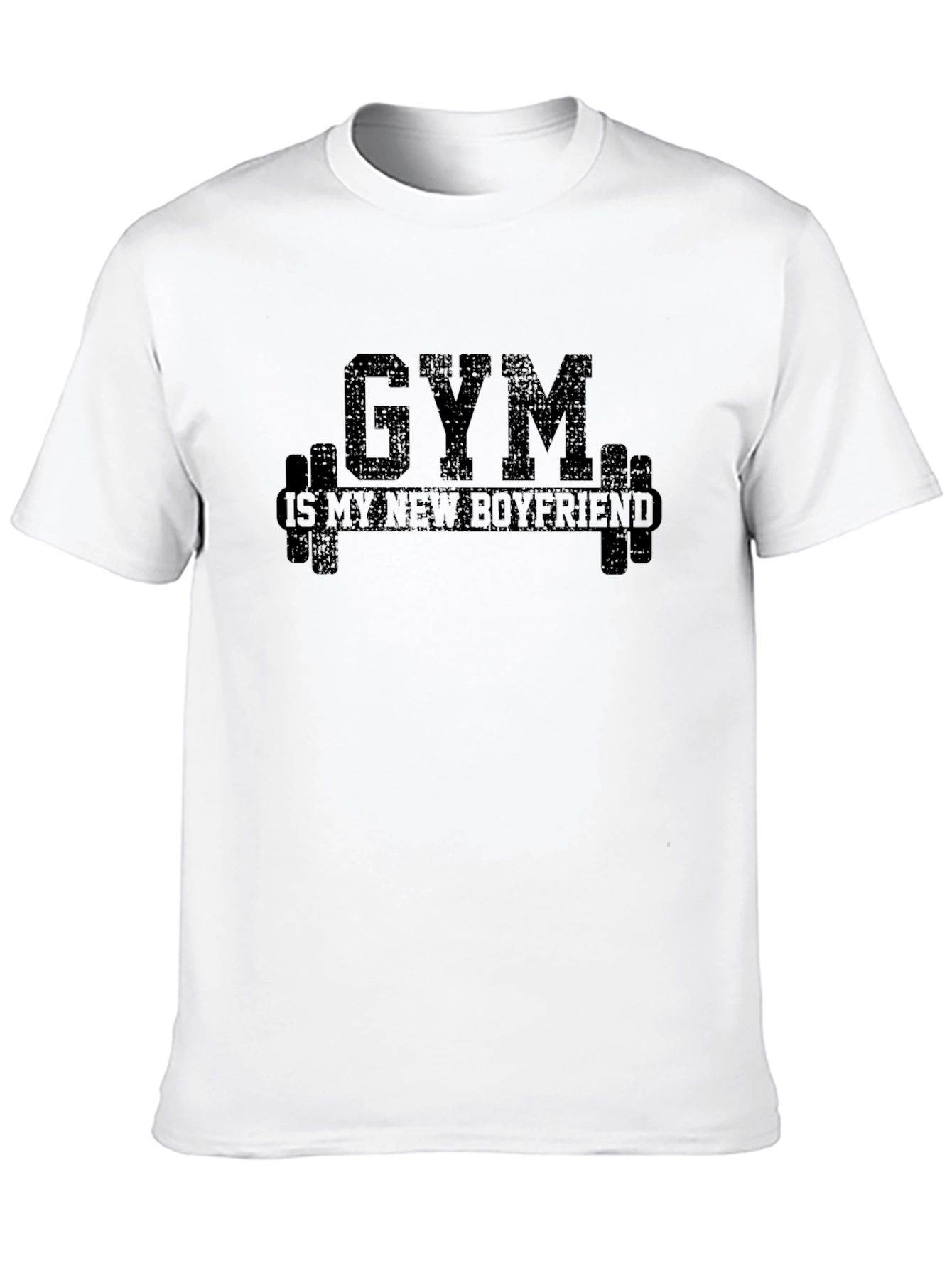 Gym is My New Boyfriend Black Graphic Tee