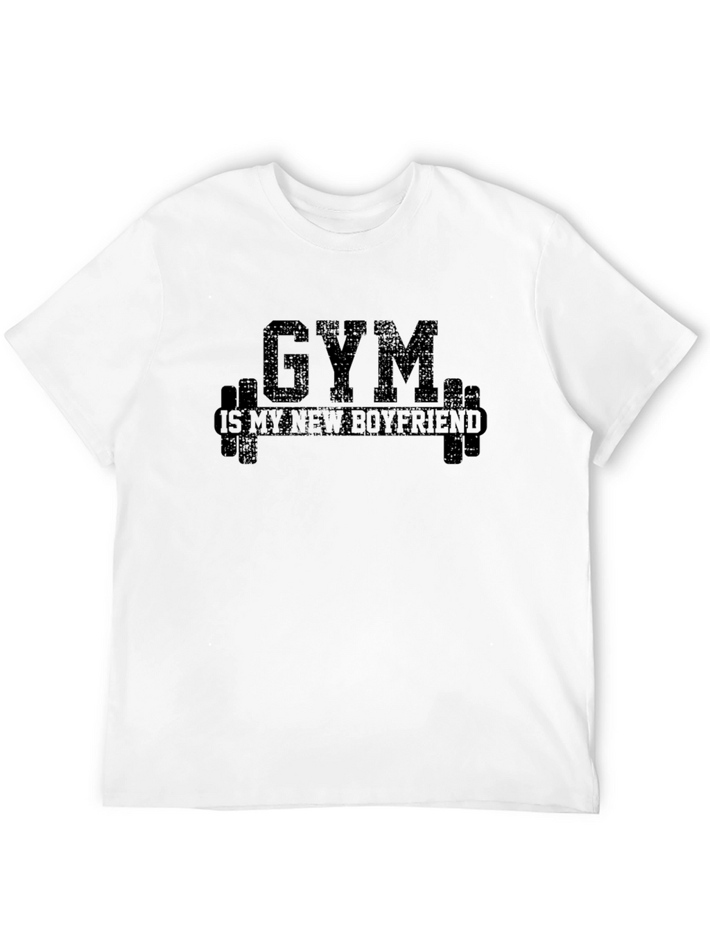 Gym is My New Boyfriend Black Graphic Tee