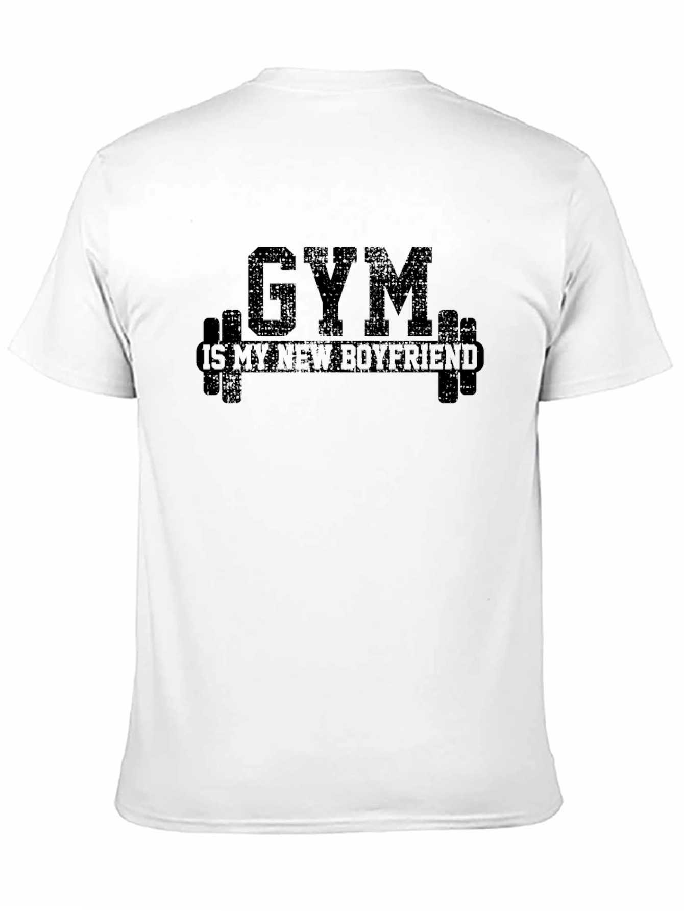 Gym is My New Boyfriend Black Graphic Tee