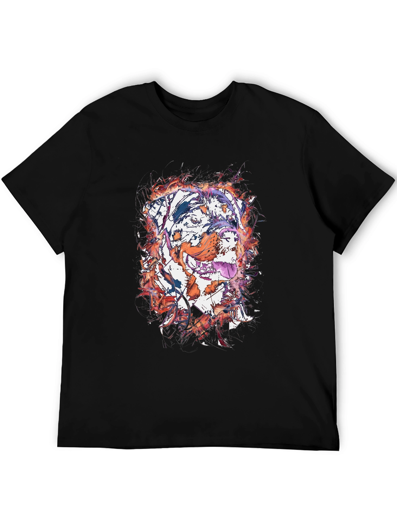 Watercolor Dog Graphic Tee - Artistic Pet Lover Shirt