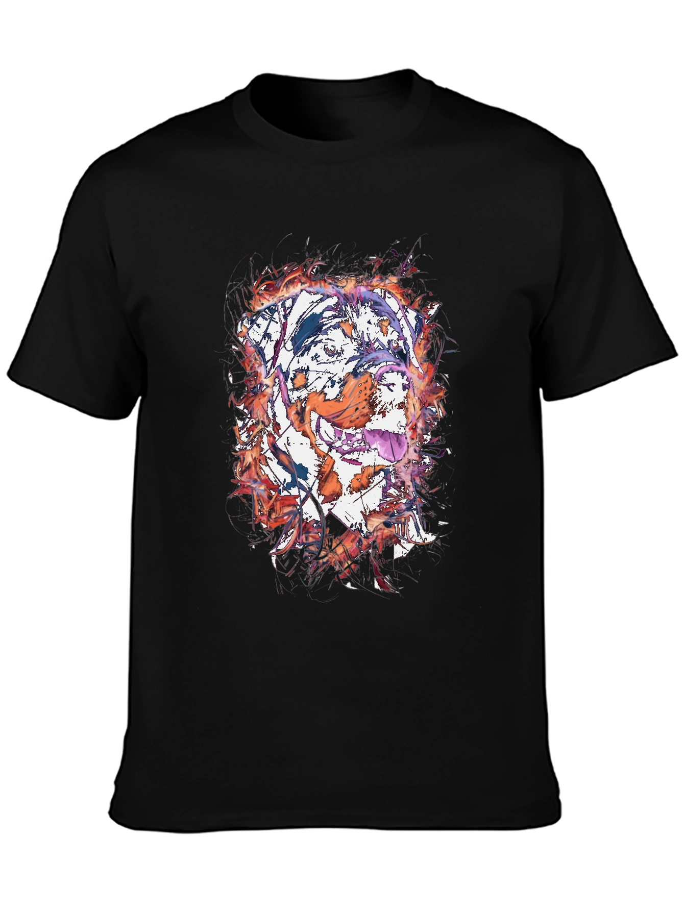 Watercolor Dog Graphic Tee - Artistic Pet Lover Shirt