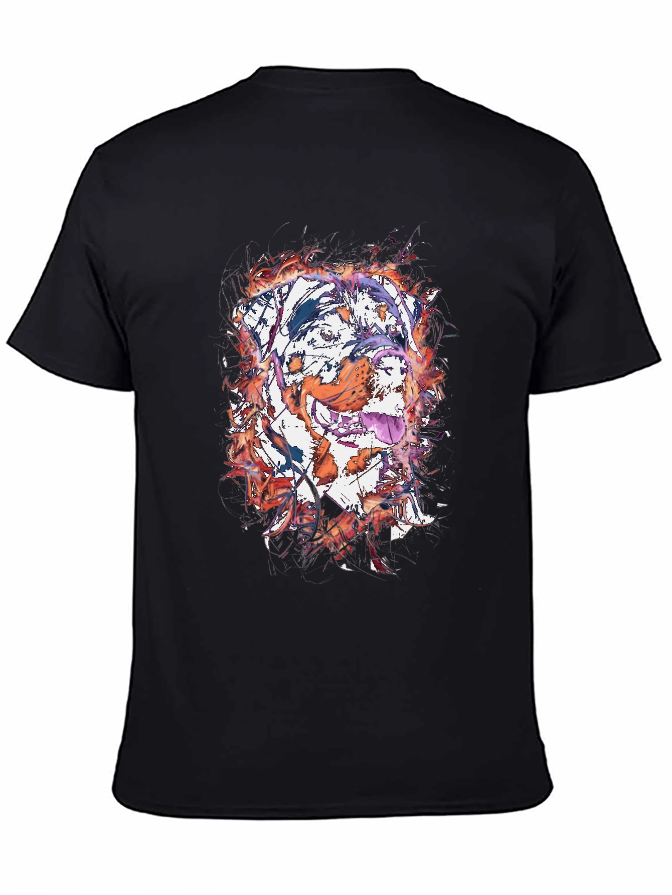 Watercolor Dog Graphic Tee - Artistic Pet Lover Shirt