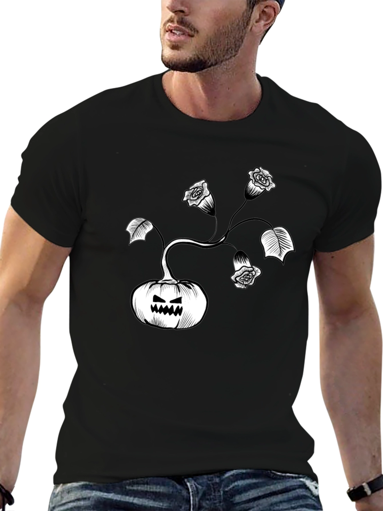 Pumpkin Rose Graphic Tee