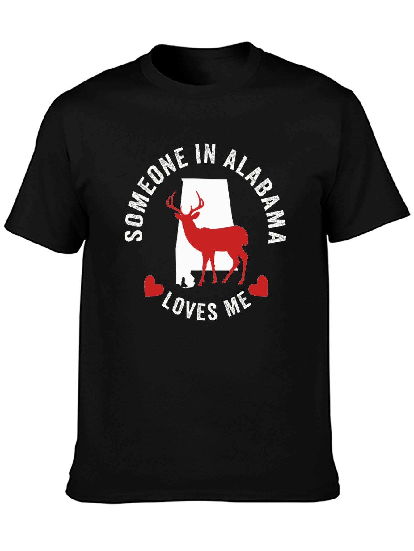Alabama Loves Me Deer Graphic T-Shirt
