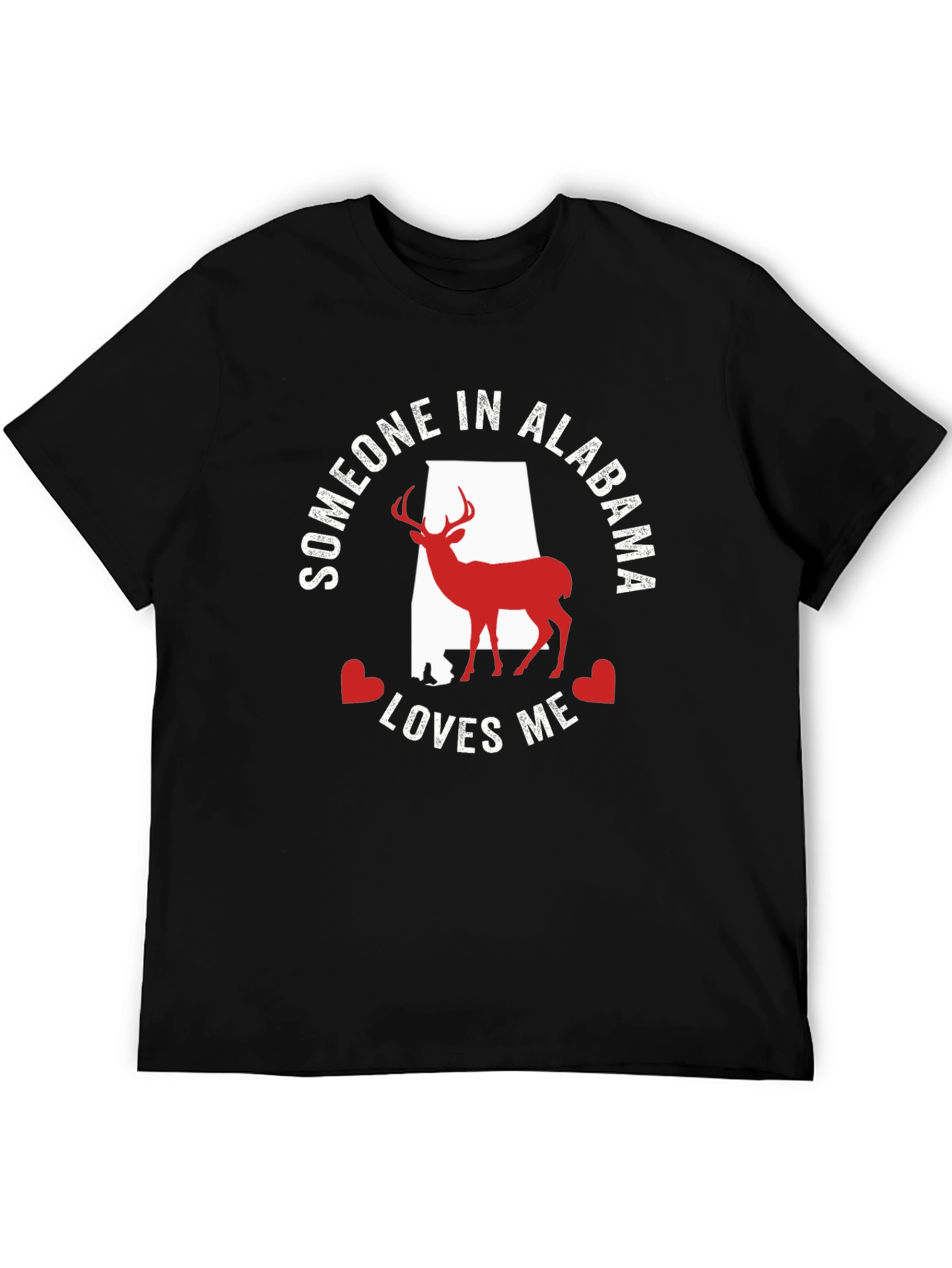 Alabama Loves Me Deer Graphic T-Shirt