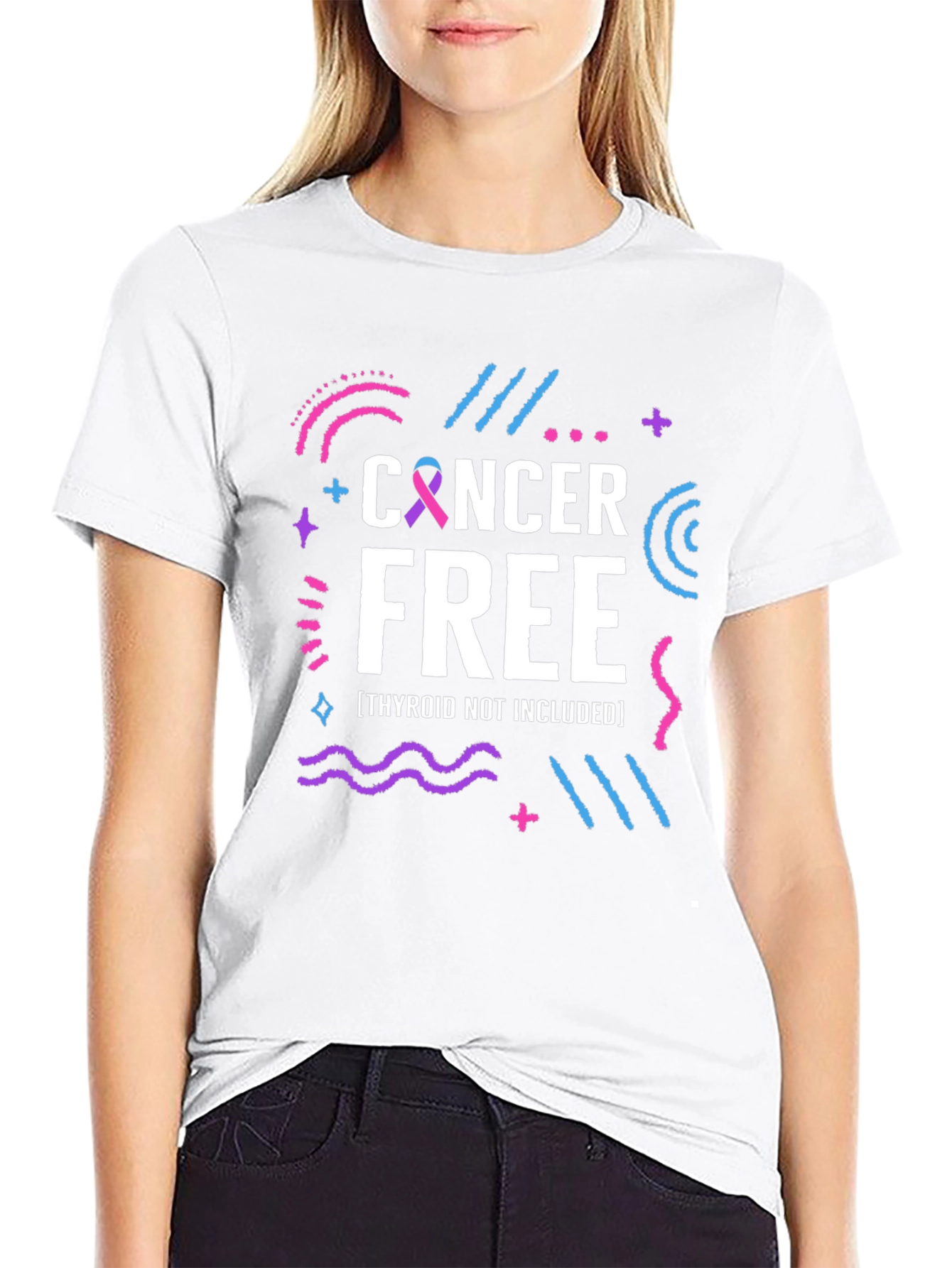Cancer Free T-Shirt Thyroid Not Included