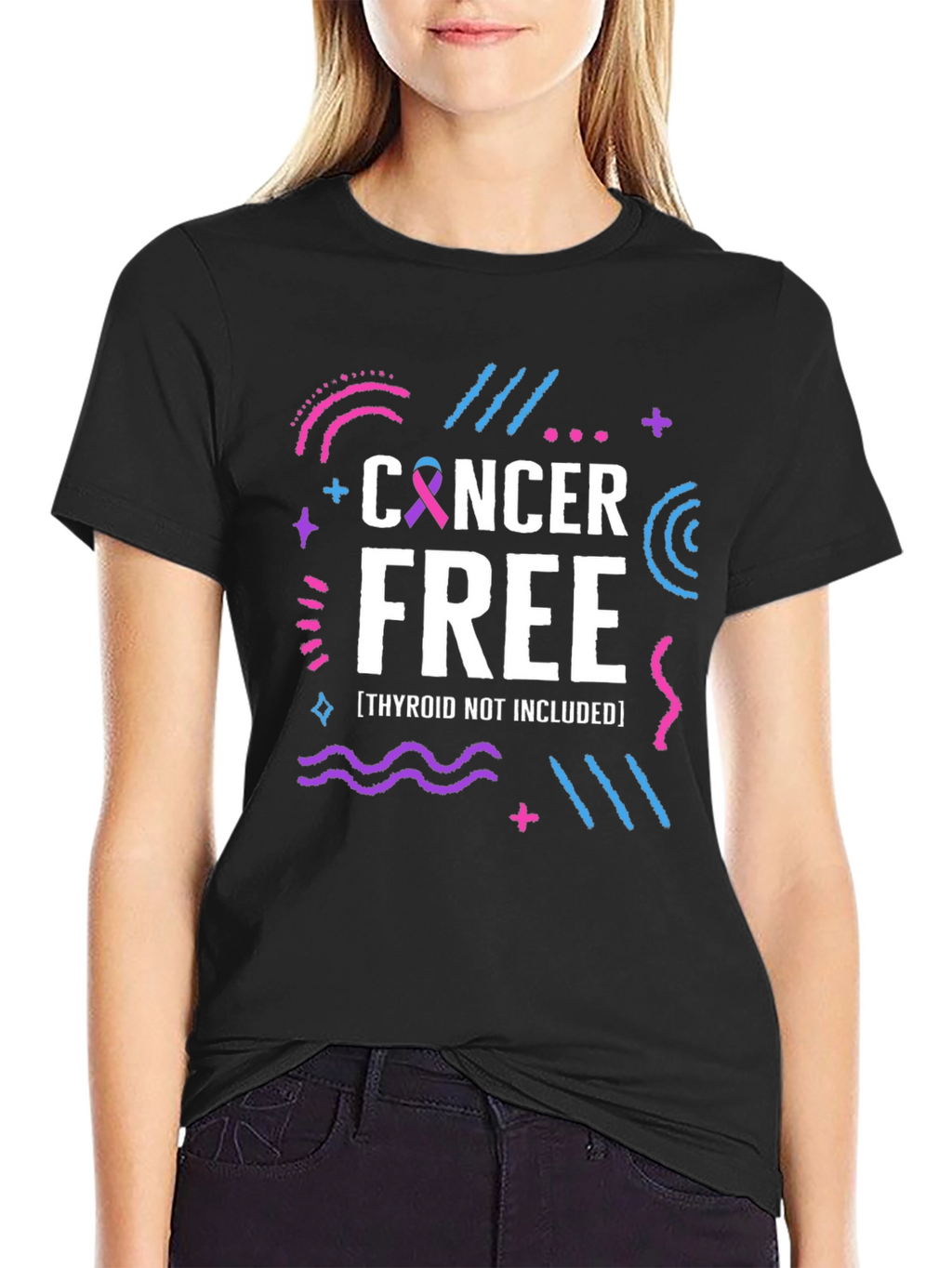 Cancer Free T-Shirt Thyroid Not Included