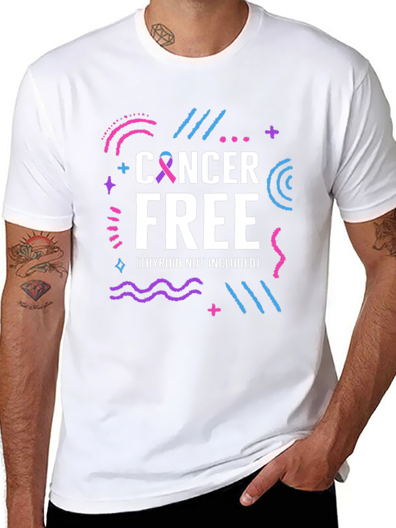 Cancer Free T-Shirt Thyroid Not Included