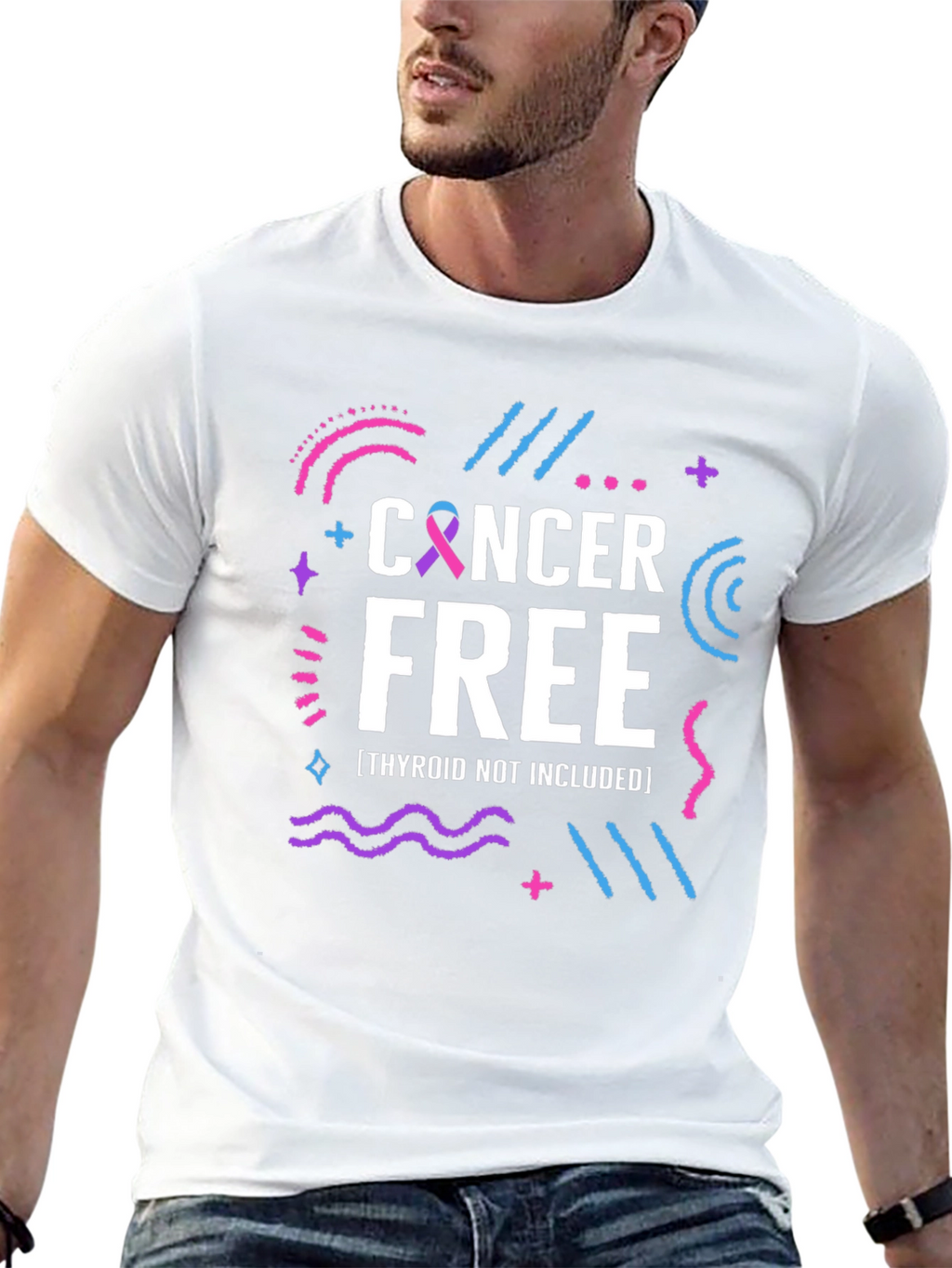 Cancer Free T-Shirt Thyroid Not Included