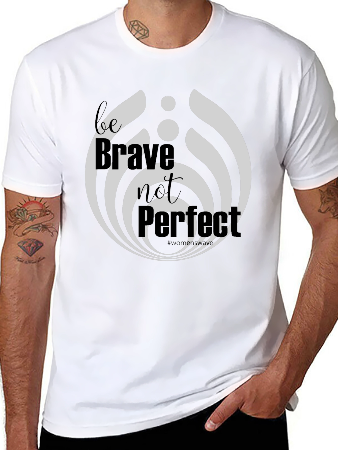 Be Brave Not Perfect Graphic T-Shirt