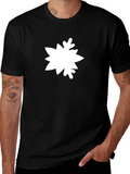 Modern Geometric T-Shirt - Abstract White Design