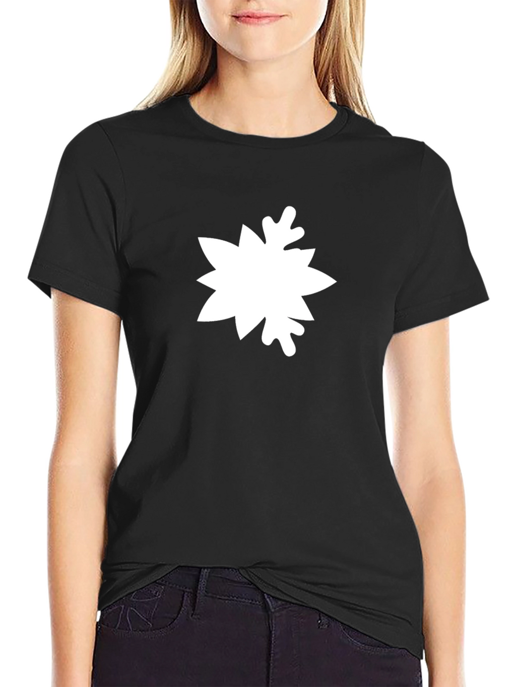 Modern Geometric T-Shirt - Abstract White Design