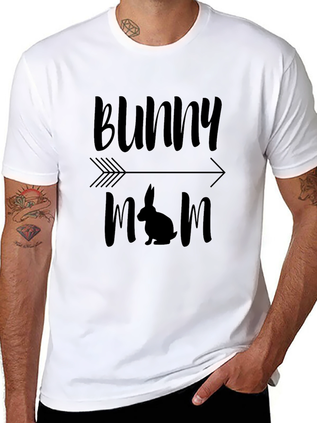 Bunny Mom Graphic Tee - Easter Gift