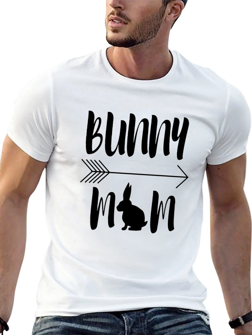 Bunny Mom Graphic Tee - Easter Gift