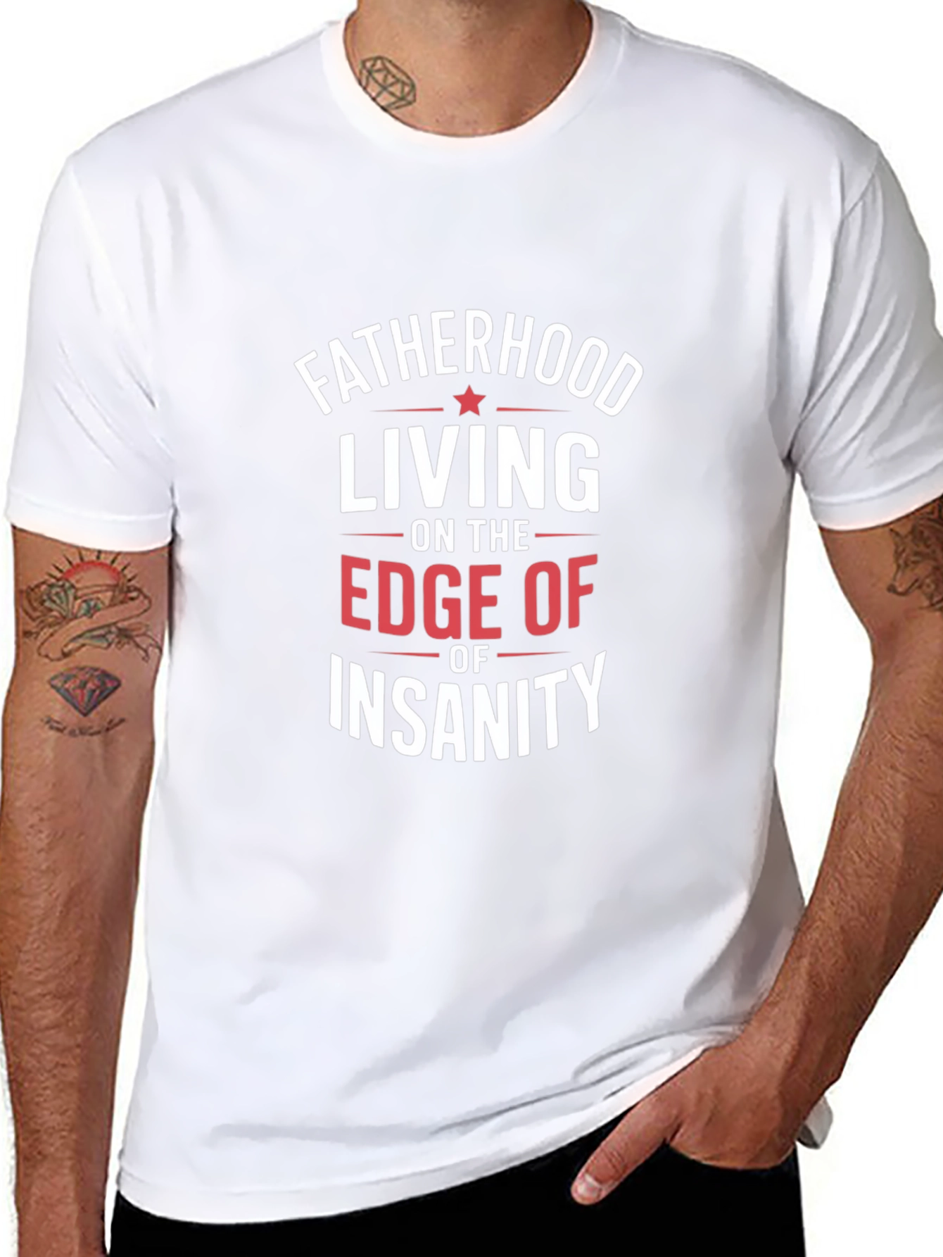 Fatherhood Insanity Graphic Tee
