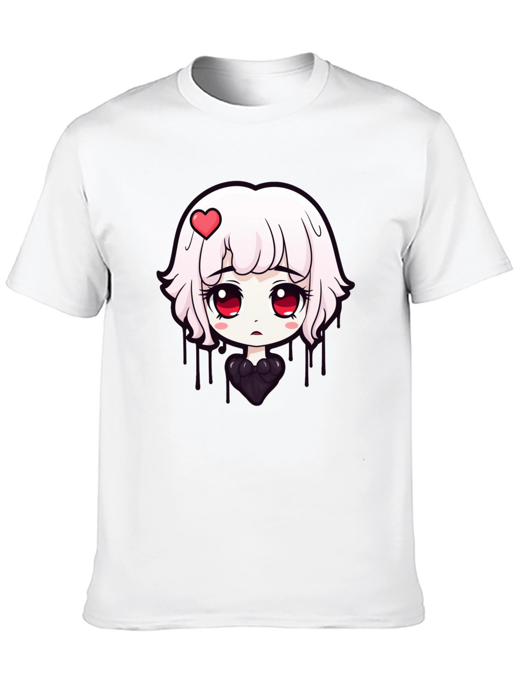 Anime Girl Graphic Tee - Soft Cotton T-Shirt
