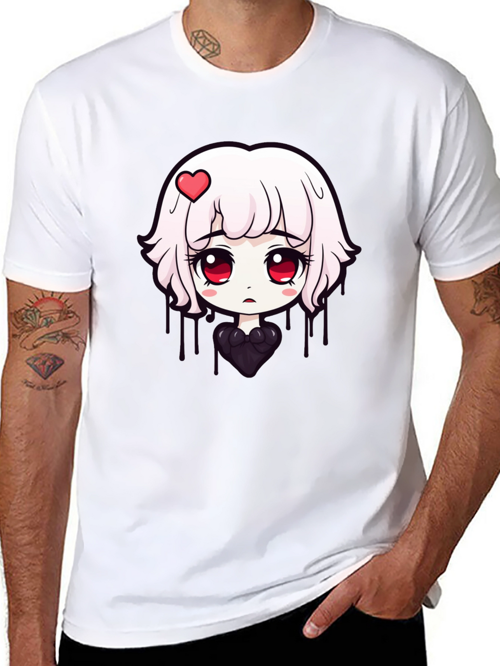 Anime Girl Graphic Tee - Soft Cotton T-Shirt