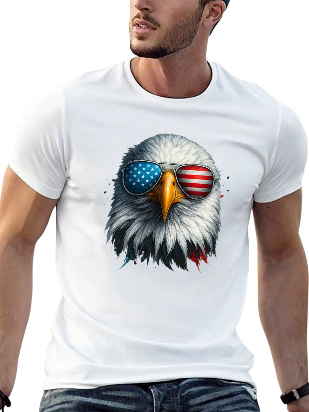 Patriotic Eagle Graphic Tee