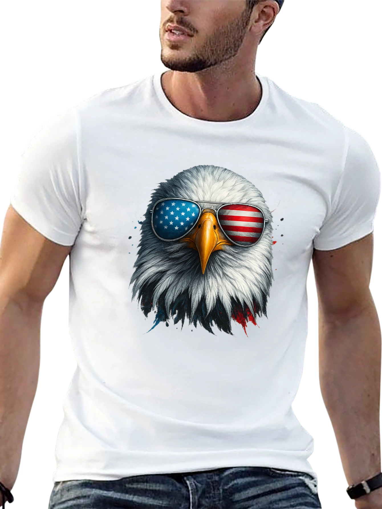 Patriotic Eagle Graphic Tee