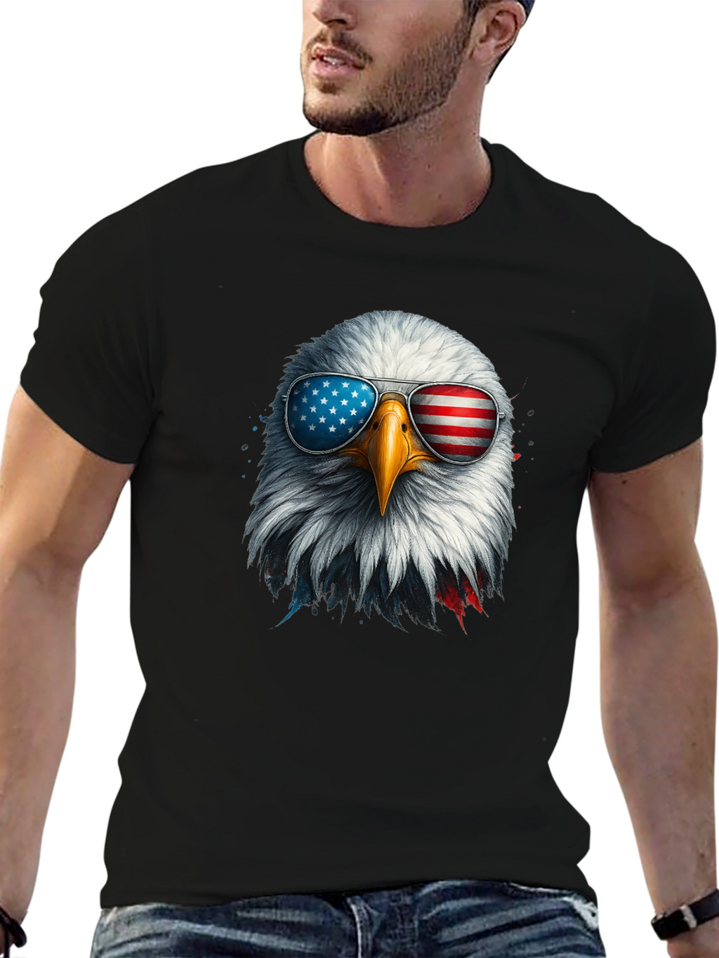 Patriotic Eagle Graphic Tee