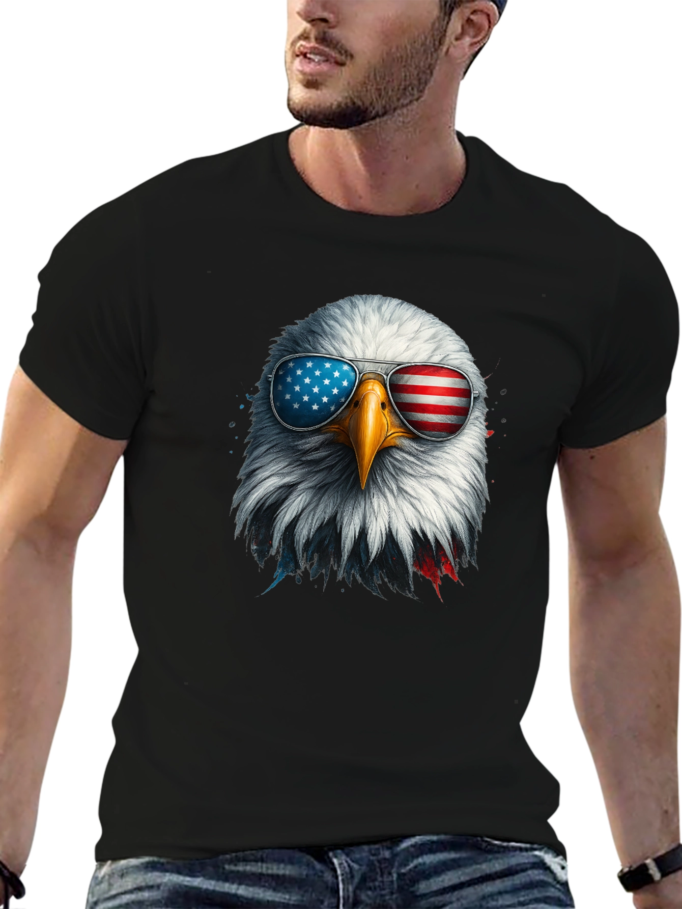 Patriotic Eagle Graphic Tee