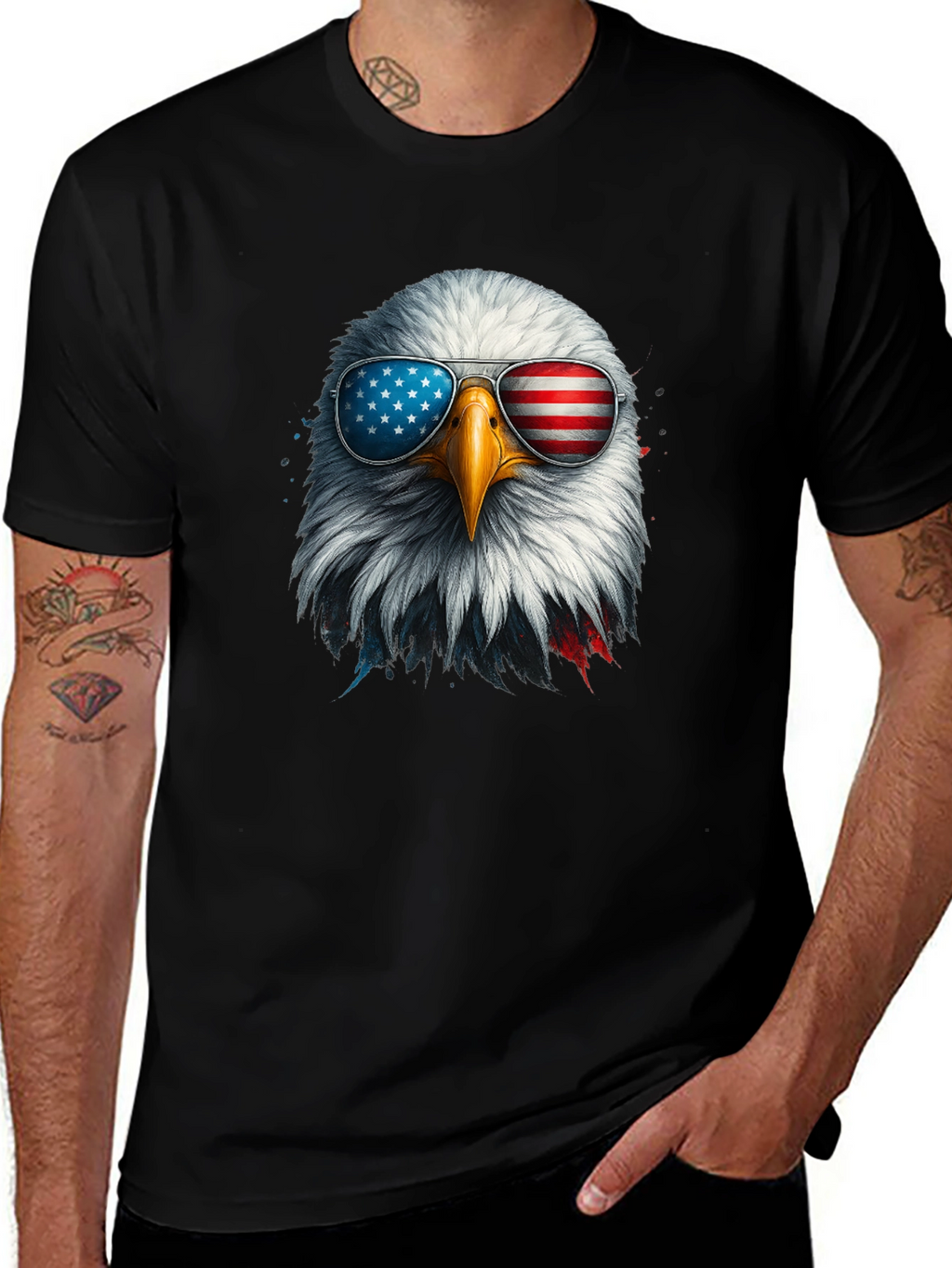 Patriotic Eagle Graphic Tee