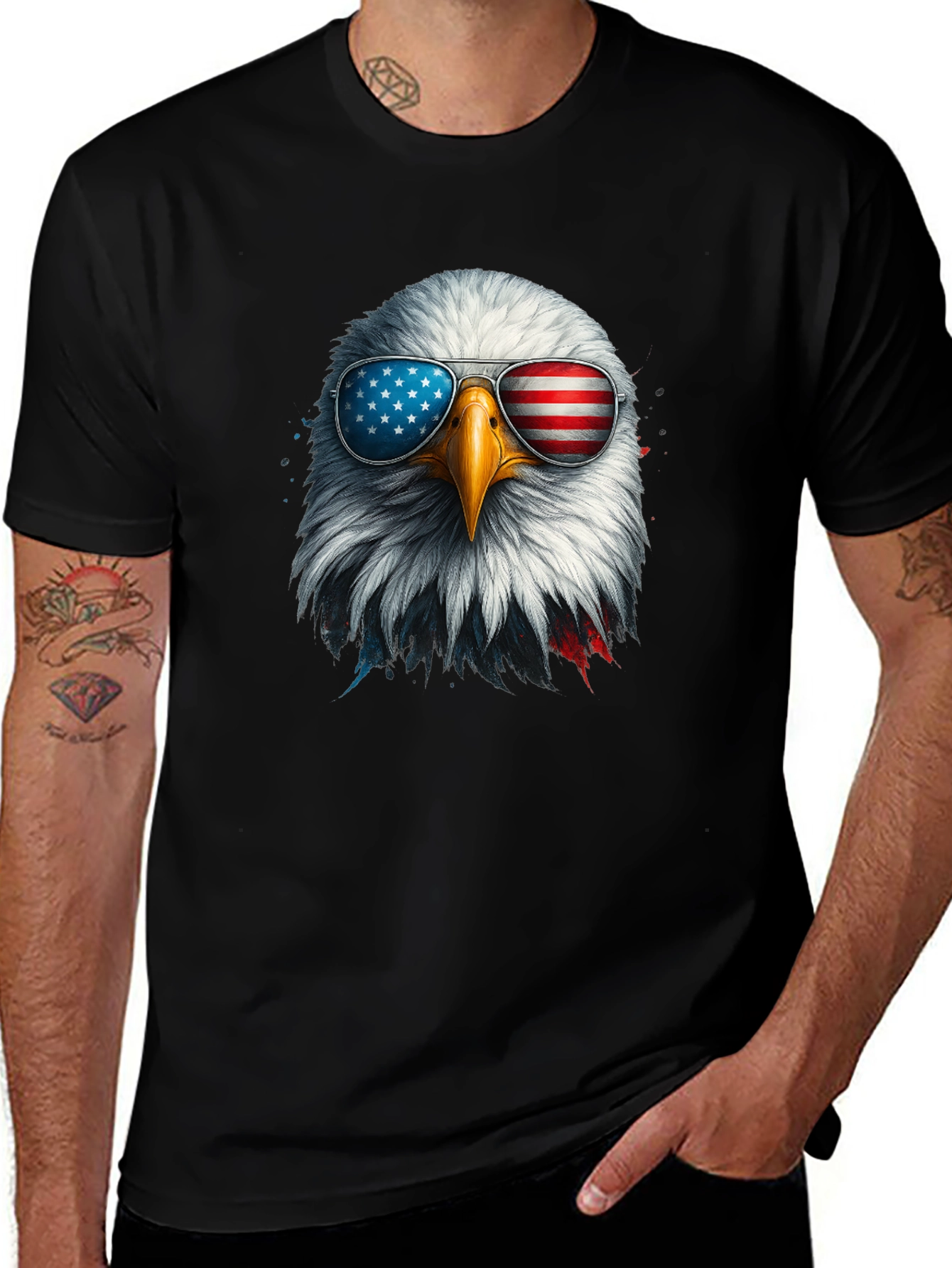 Patriotic Eagle Graphic Tee