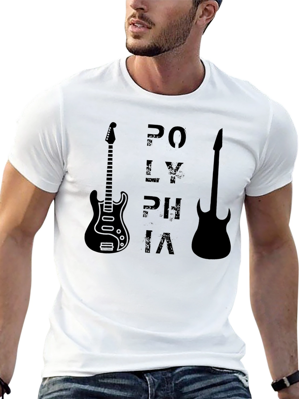 Polyphia Guitar T-Shirt - Black Graphic Tee