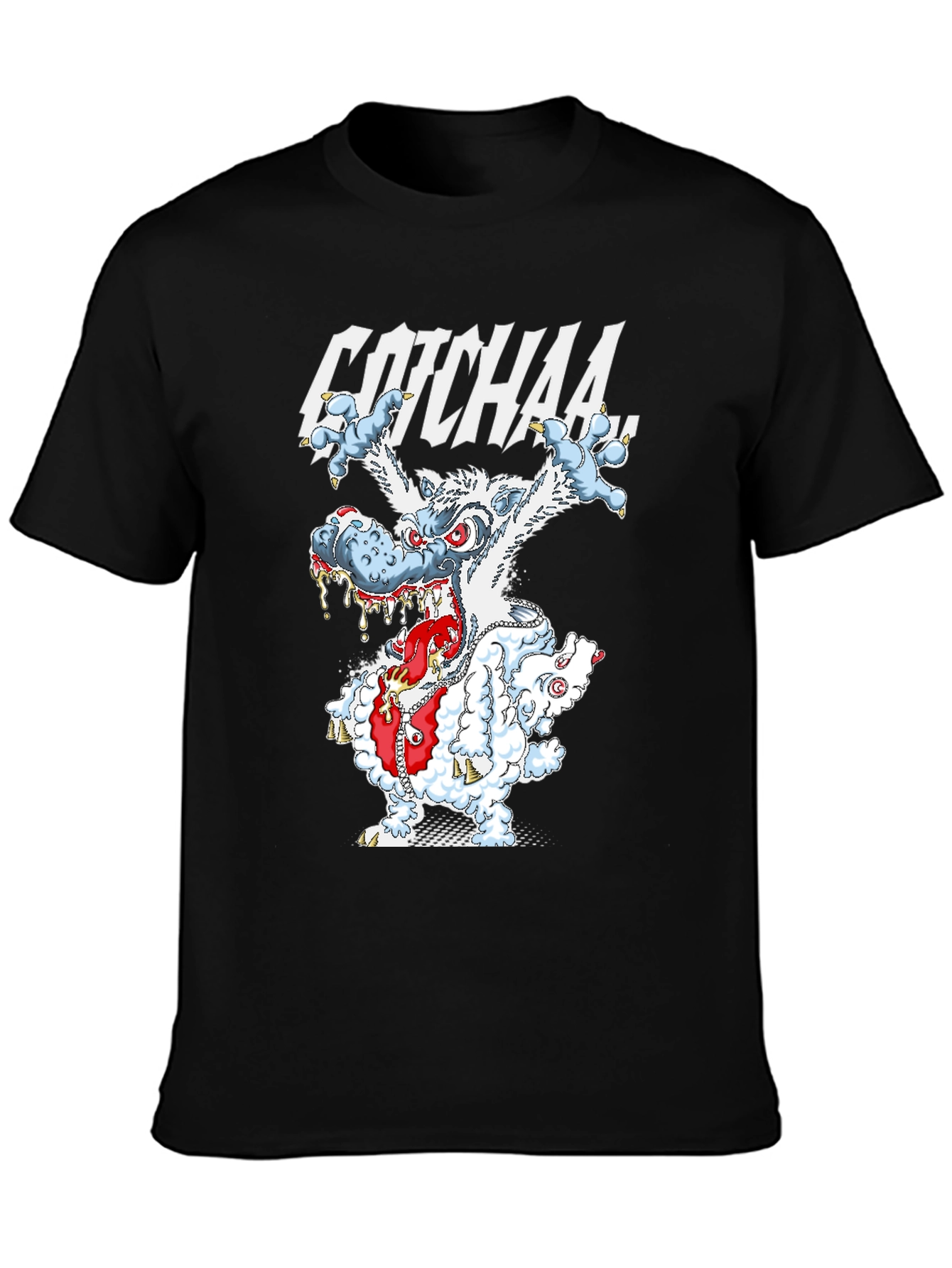 GOTCHAA Monster Graphic Print T-Shirt