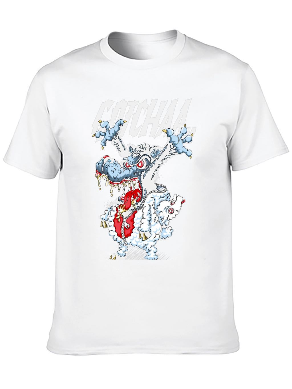 GOTCHAA Monster Graphic Print T-Shirt
