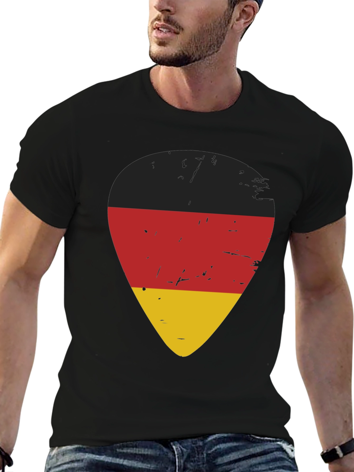 Germany Flag Guitar Pick T-Shirt
