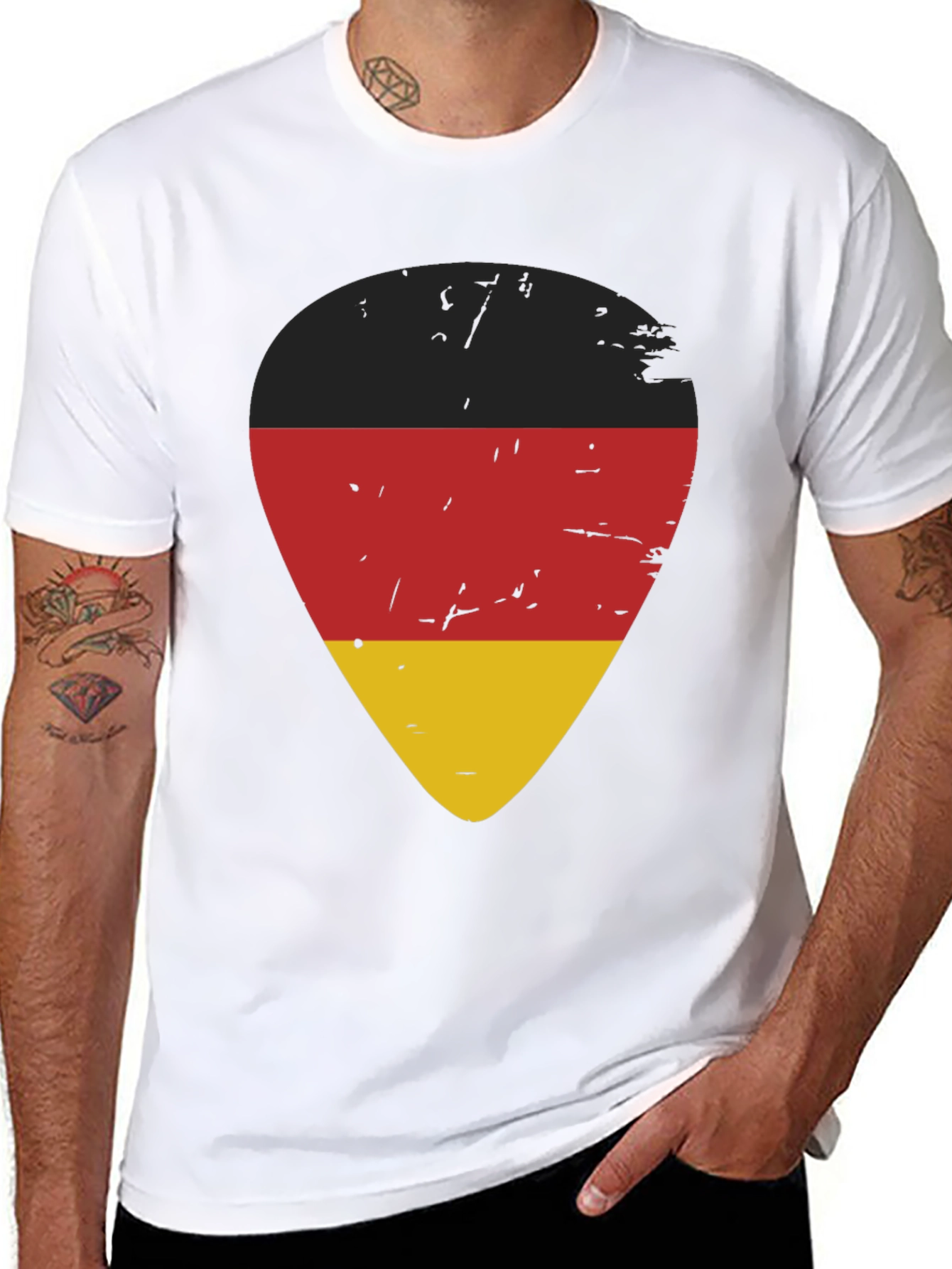 Germany Flag Guitar Pick T-Shirt