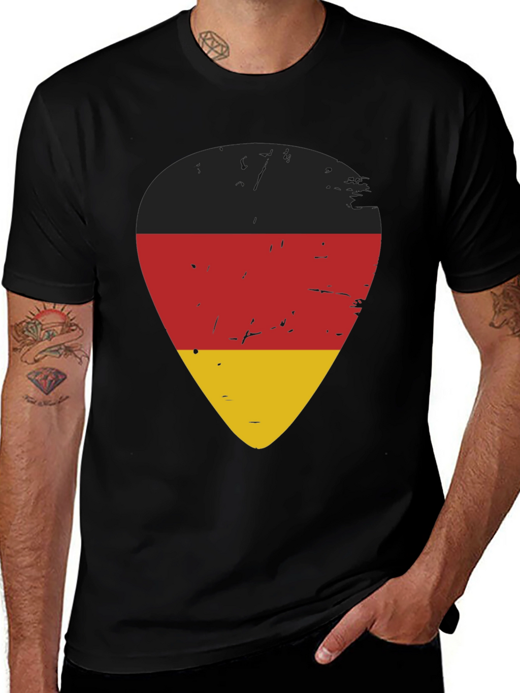 Germany Flag Guitar Pick T-Shirt