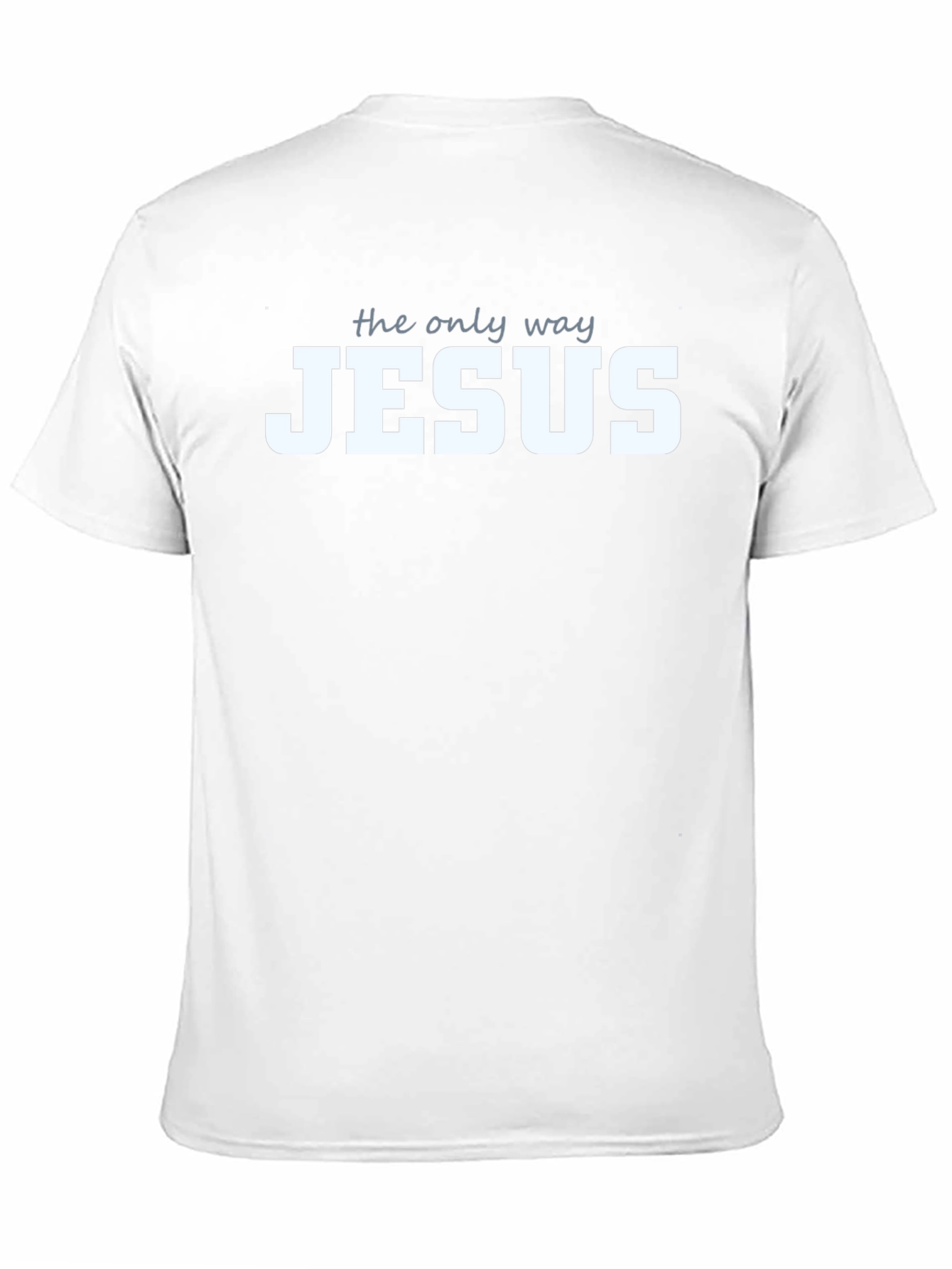 The Only Way Jesus Christian T-Shirt Black