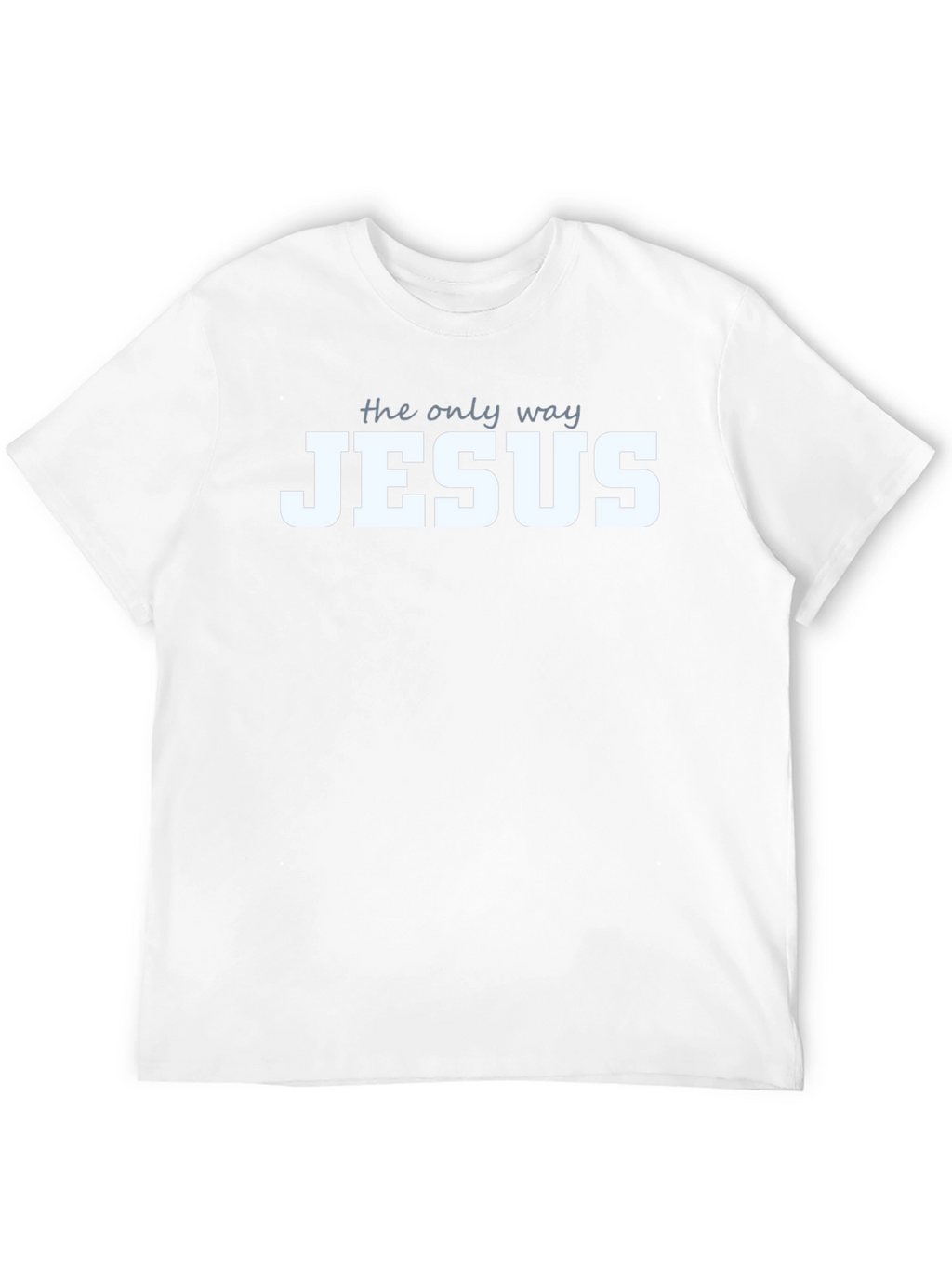 The Only Way Jesus Christian T-Shirt Black