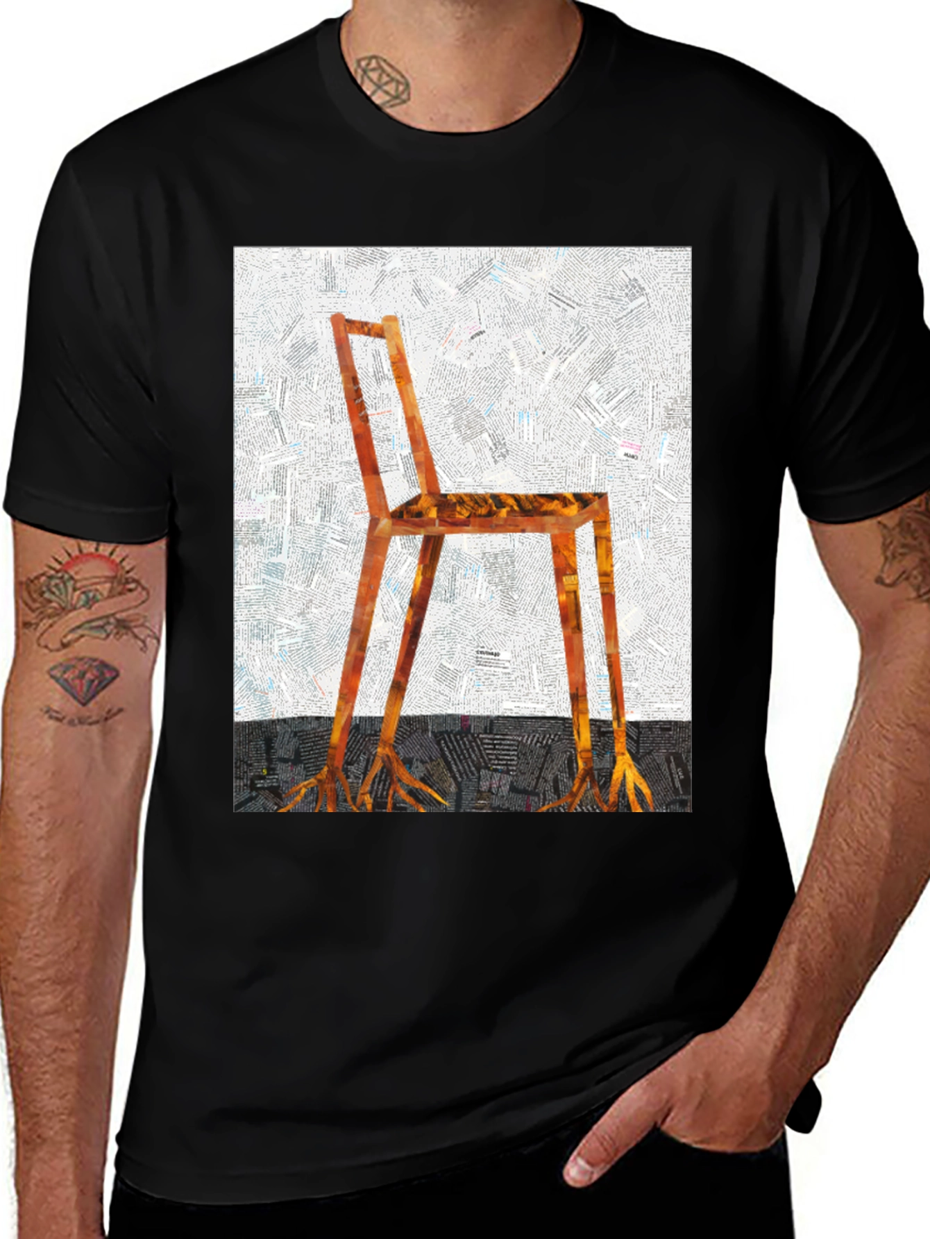 Surreal Chair Graphic Tee - Unique Design