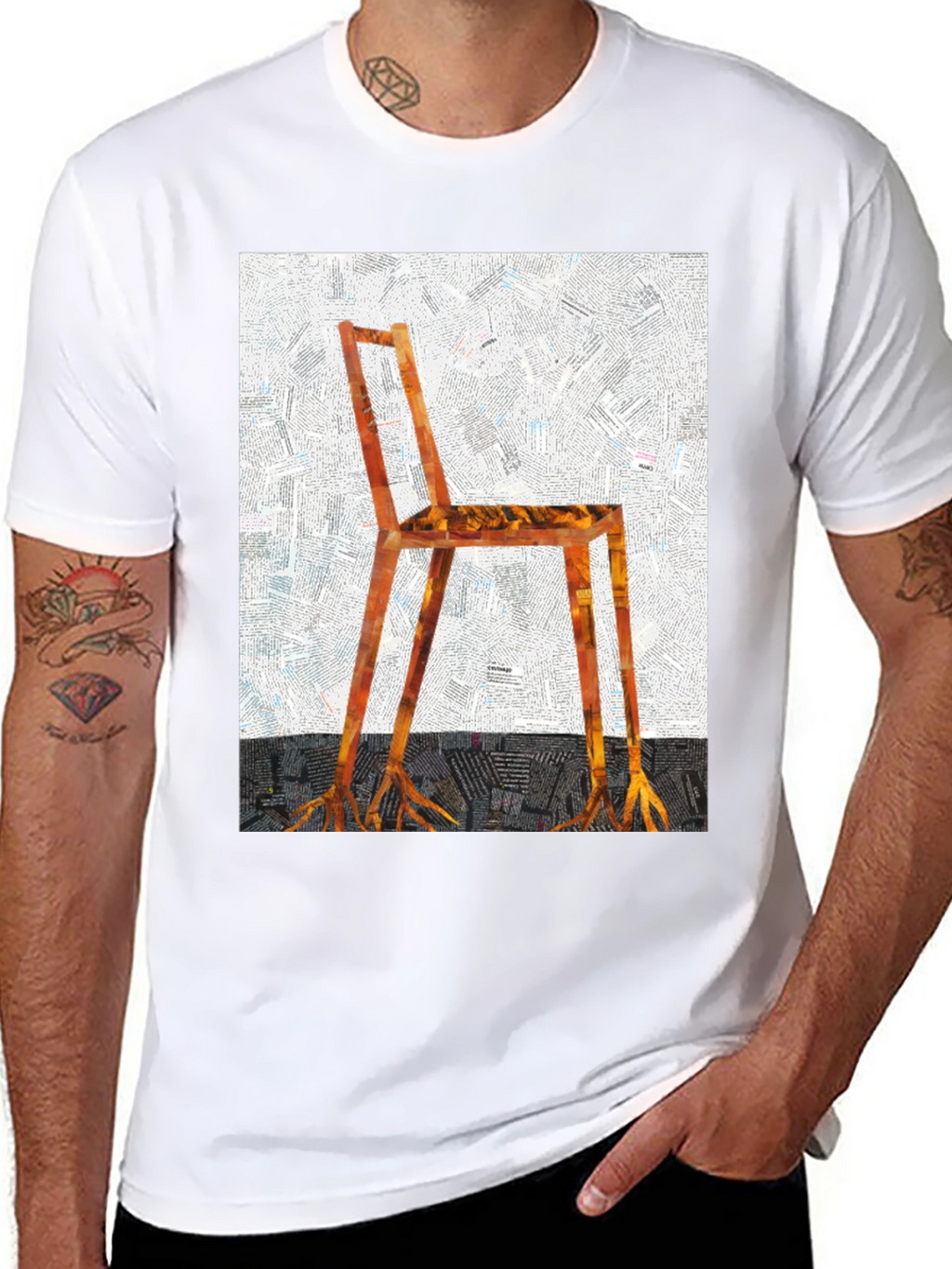 Surreal Chair Graphic Tee - Unique Design